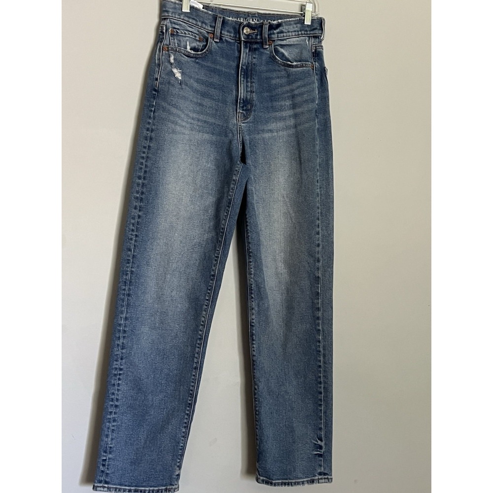 American Eagle Highest Rise Baggy Straight Size 6 31 Inseam Women's